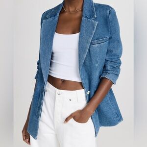 Staud denim blazer